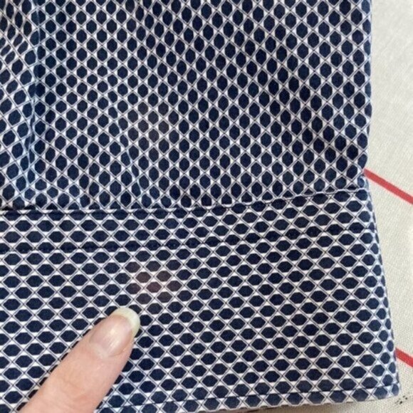 Strellson Blue Shirt Print Slim Fit button down 38/15​​ - Picture 10 of 10